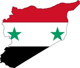 Carte drapeaux Syrie