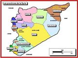 Carte régions Syrie