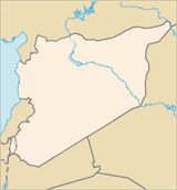 Carte Syrie vierge couleur