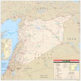 Carte villes touristiques Syrie
