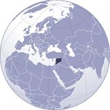 Localiser Syrie sur carte du monde