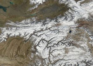 Carte satellite Tadjikistan