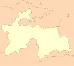 Carte Tadjikistan vierge