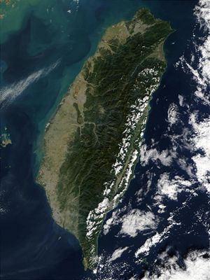 Carte satellite Taïwan