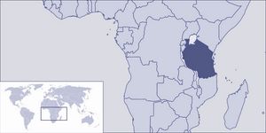 Localiser Tanzanie sur carte du monde