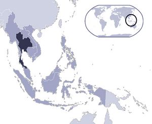 Localiser Thaïlande sur carte du monde