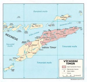 Carte politique Timor