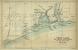 Carte historique Togo
