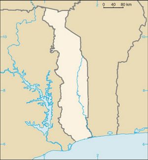 Carte Togo rivière vierge