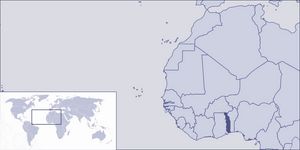Localiser Togo sur carte du monde