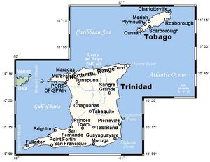 Carte Trinité-et-Tobago