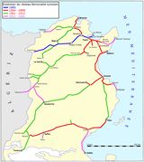 Carte ferroviaire Tunisie