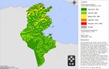 Carte inondation Tunisie