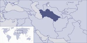 Localiser Turkménistan sur carte du monde