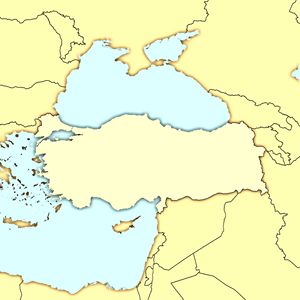 Carte frontières Turquie