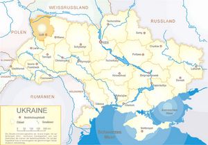 Carte des villes Ukraine