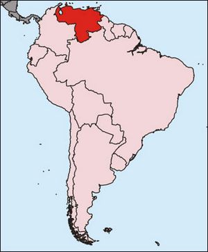 Situer Venezuela sur carte du monde