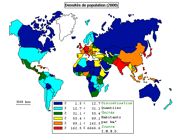 Carte Interactive de la Population Mondiale