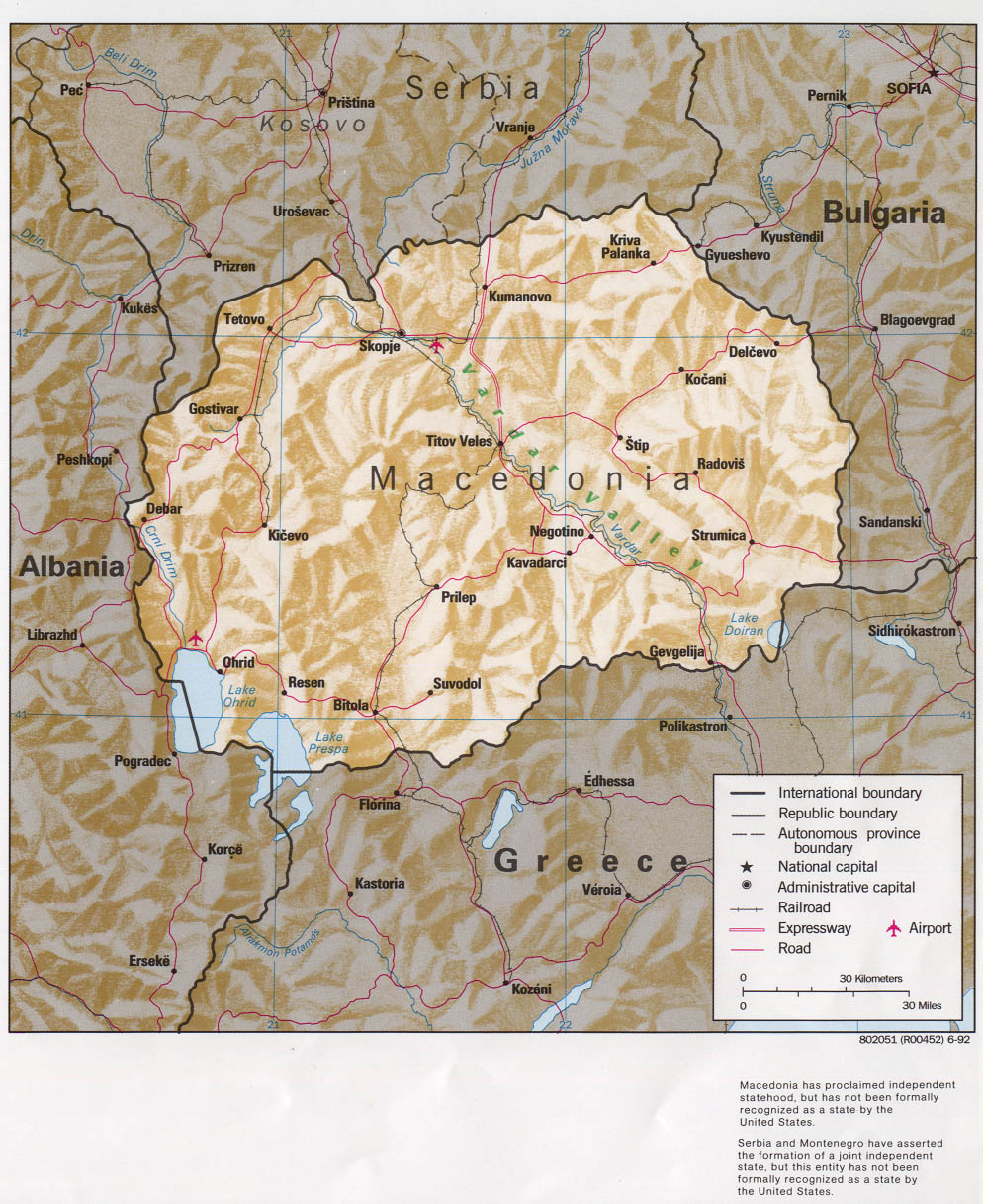 Carte Mac doine Capitale Skopje G ographie Et Infos