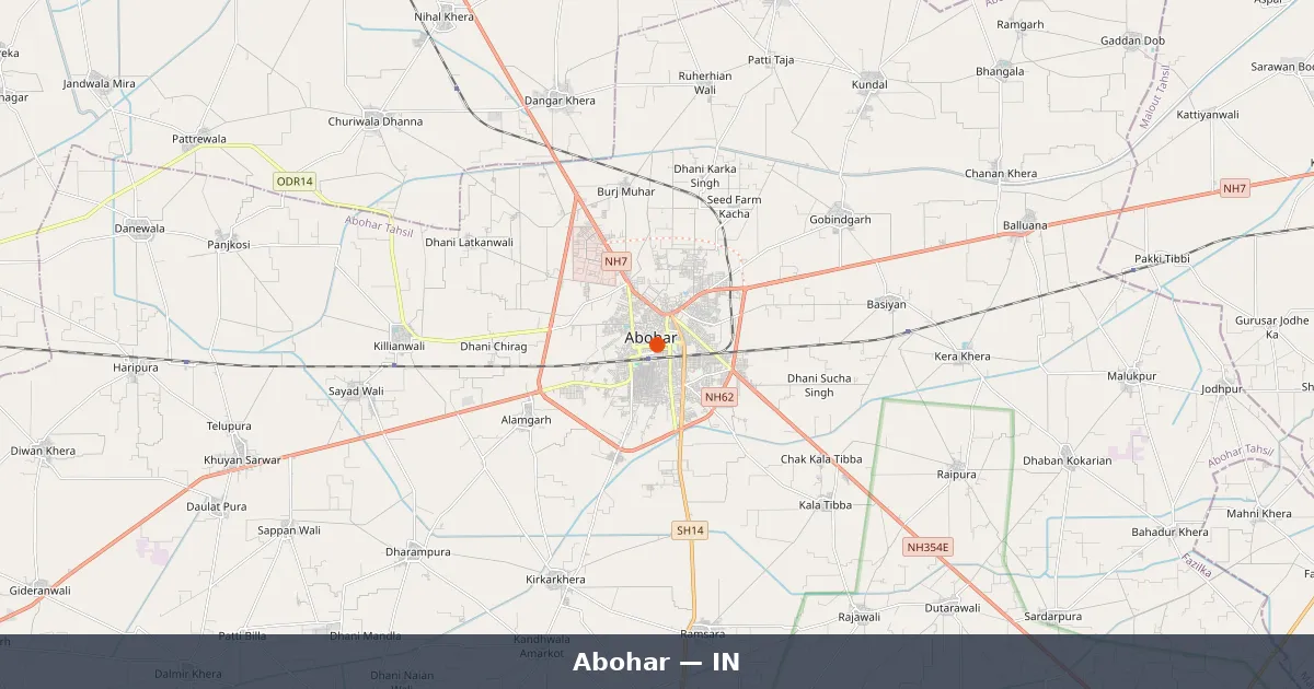 Abohar - Guide complet Inde | Carte du Monde