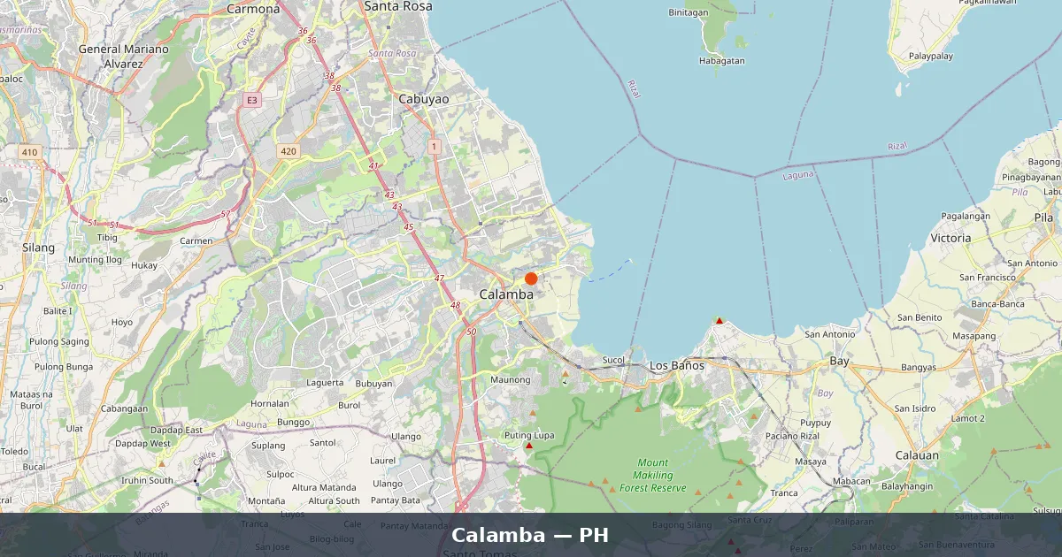 Calamba - Guide complet Philippines | Carte du Monde