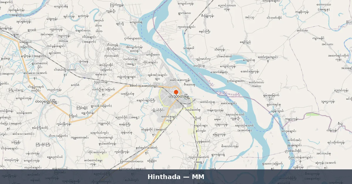 Hinthada - Guide complet Birmanie | Carte du Monde