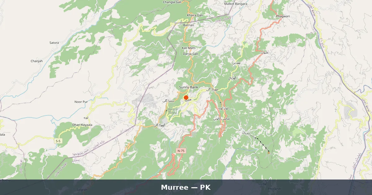 Murree - Guide complet Pakistan | Carte du Monde