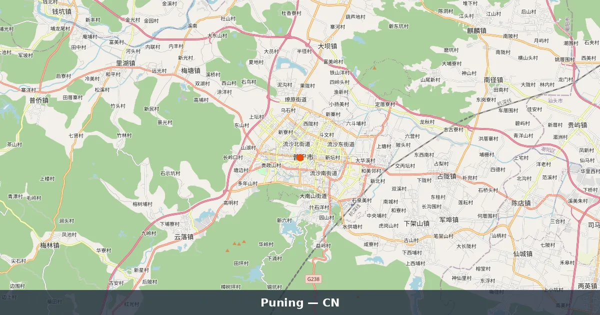 Puning - Guide complet Chine | Carte du Monde