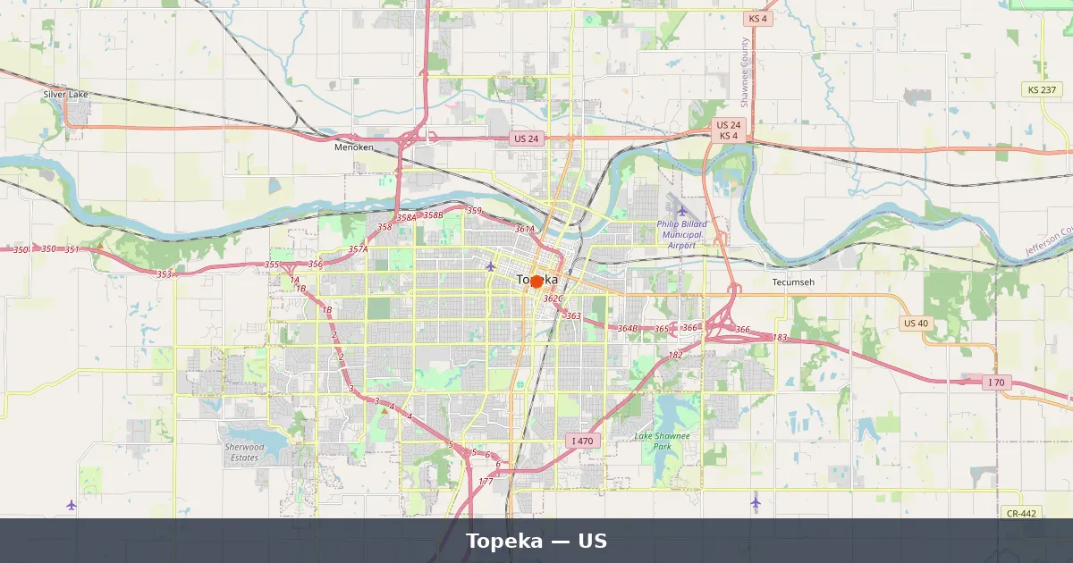Topeka Guide Topeka - Guide complet États-Unis | Carte du Monde