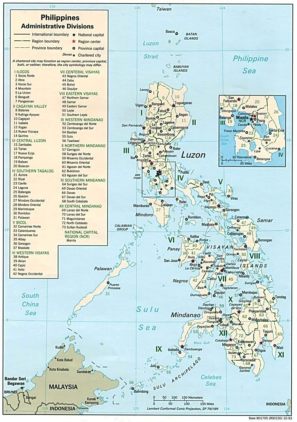 Ancienne carte Philippines