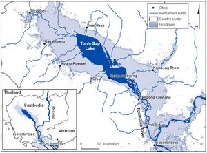 Carte rivières Cambodge