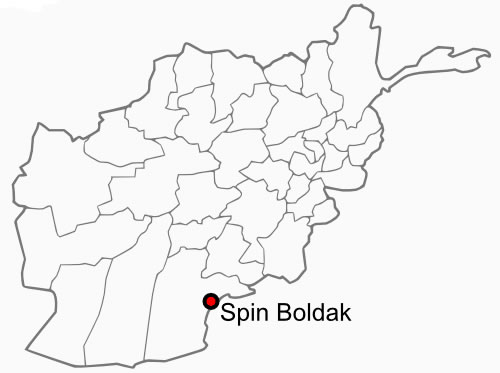 Carte Afghanistan vierge