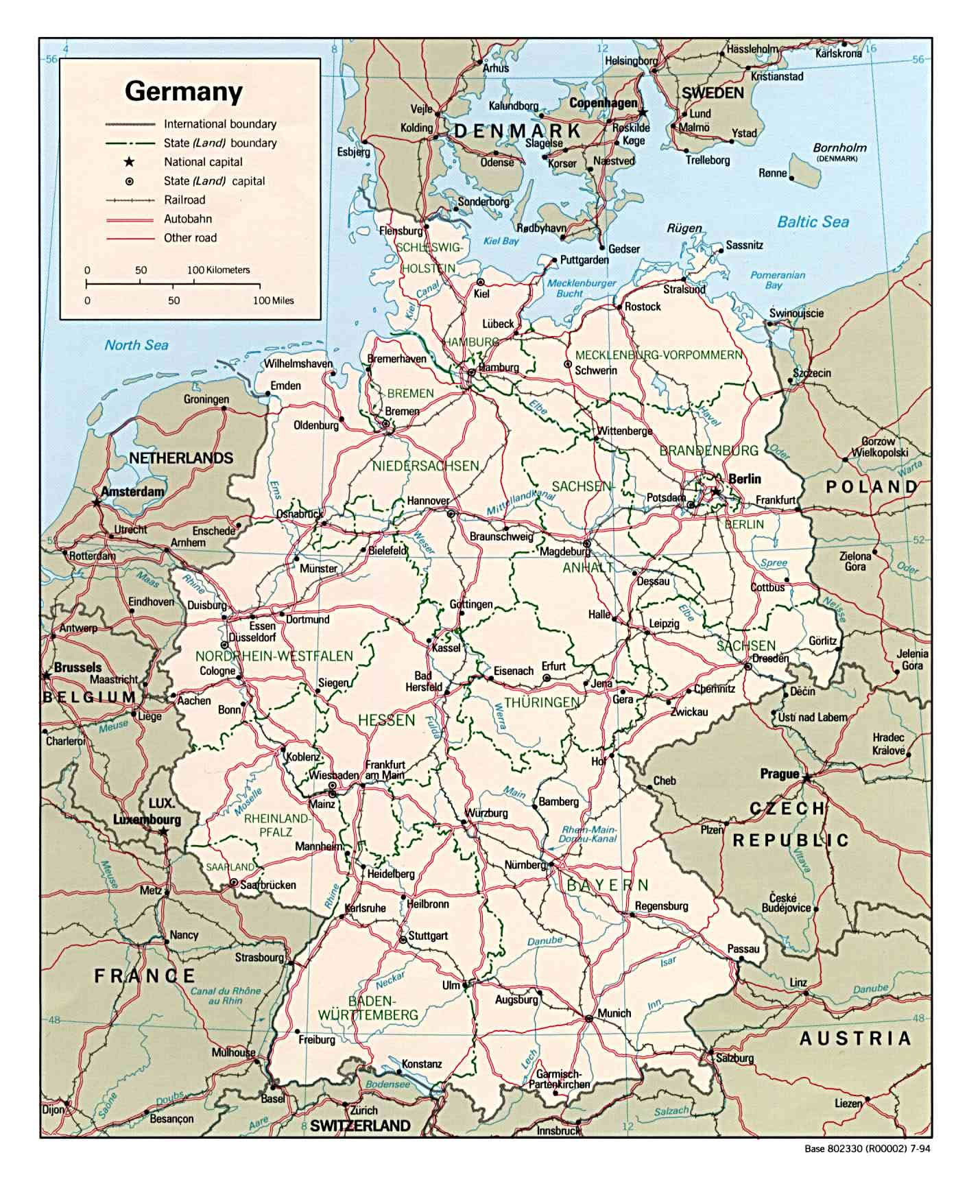 Carte Allemagne