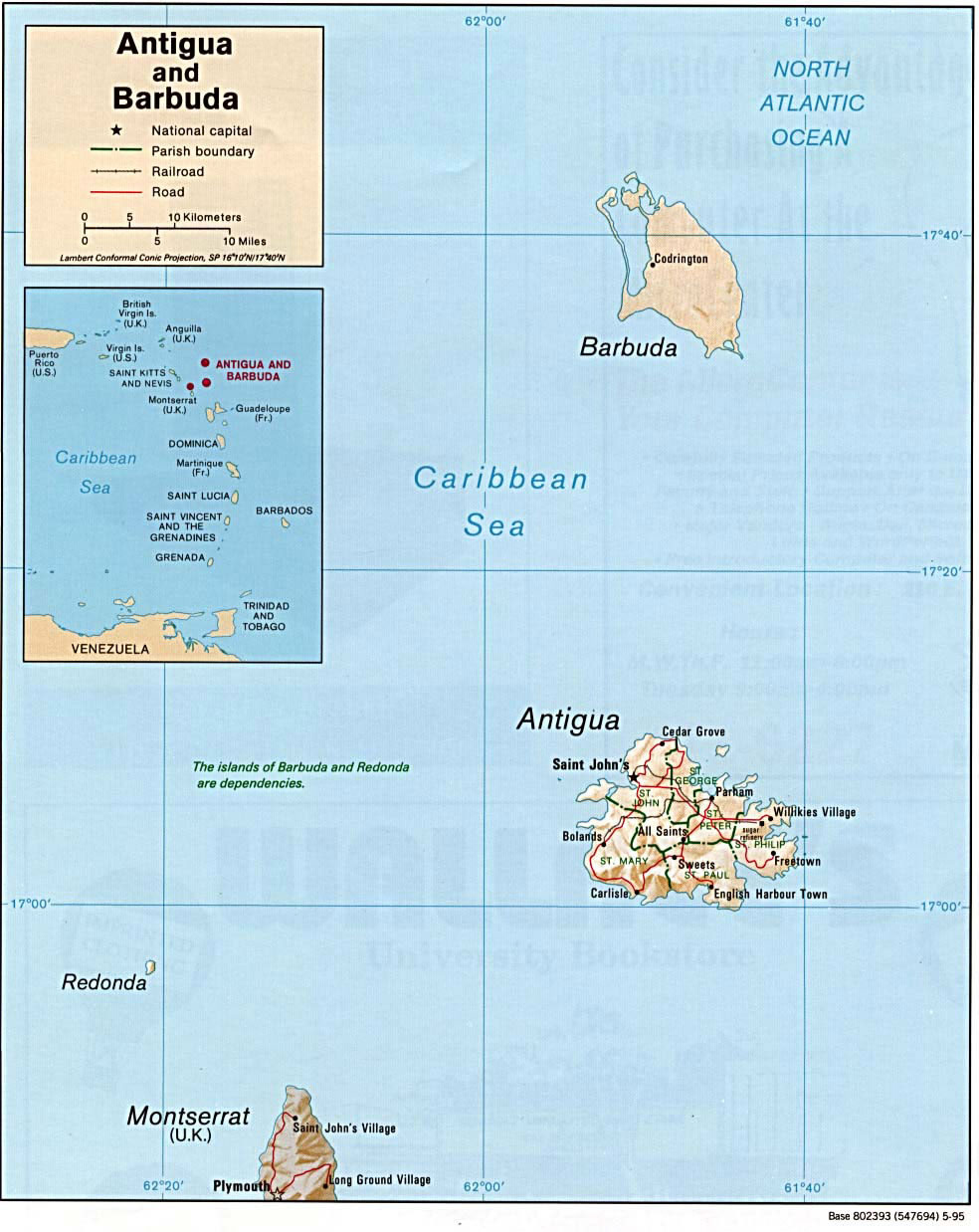Carte Antigua-et-Barbuda
