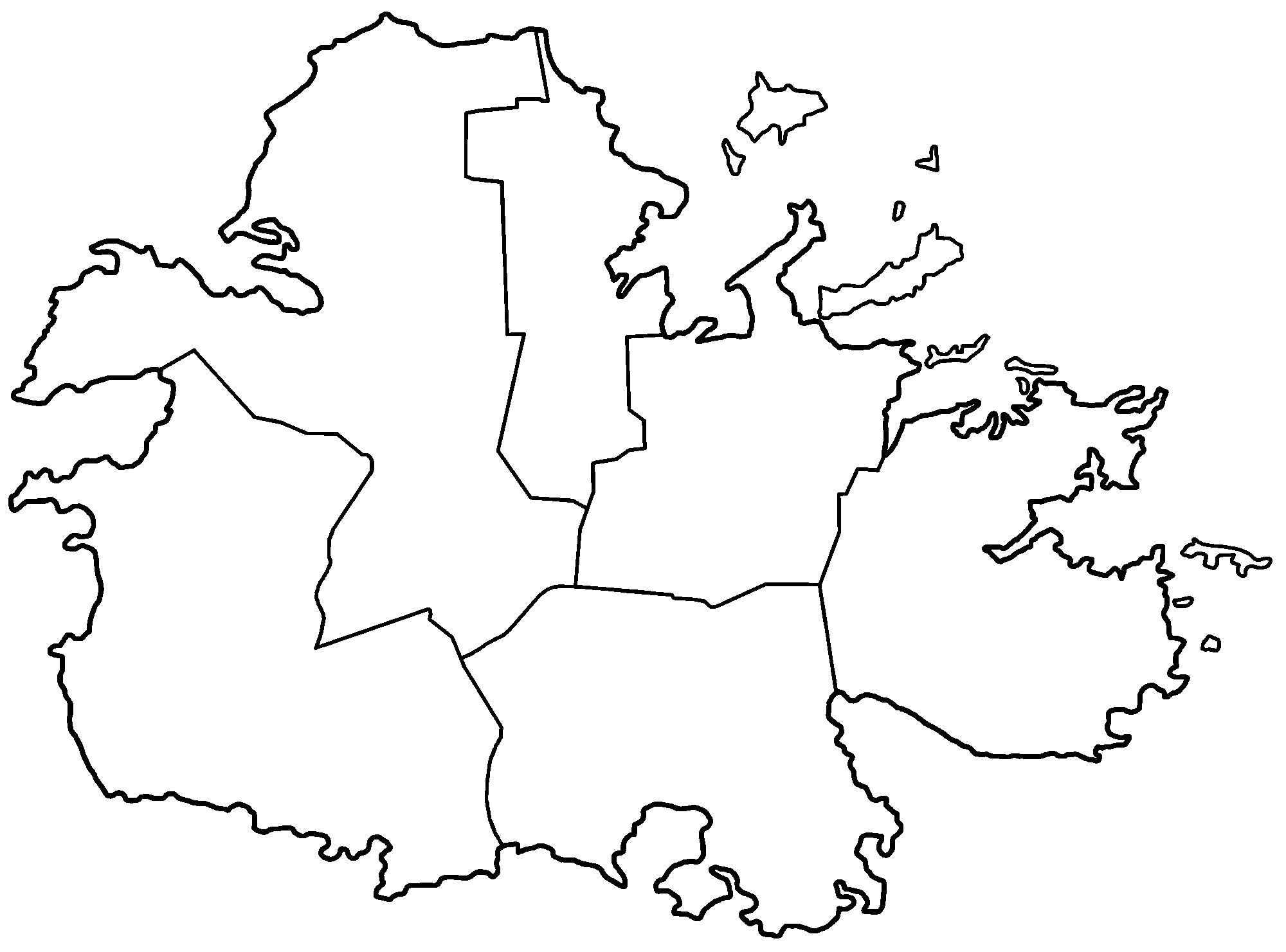 Carte Antigua-et-Barbuda vierge