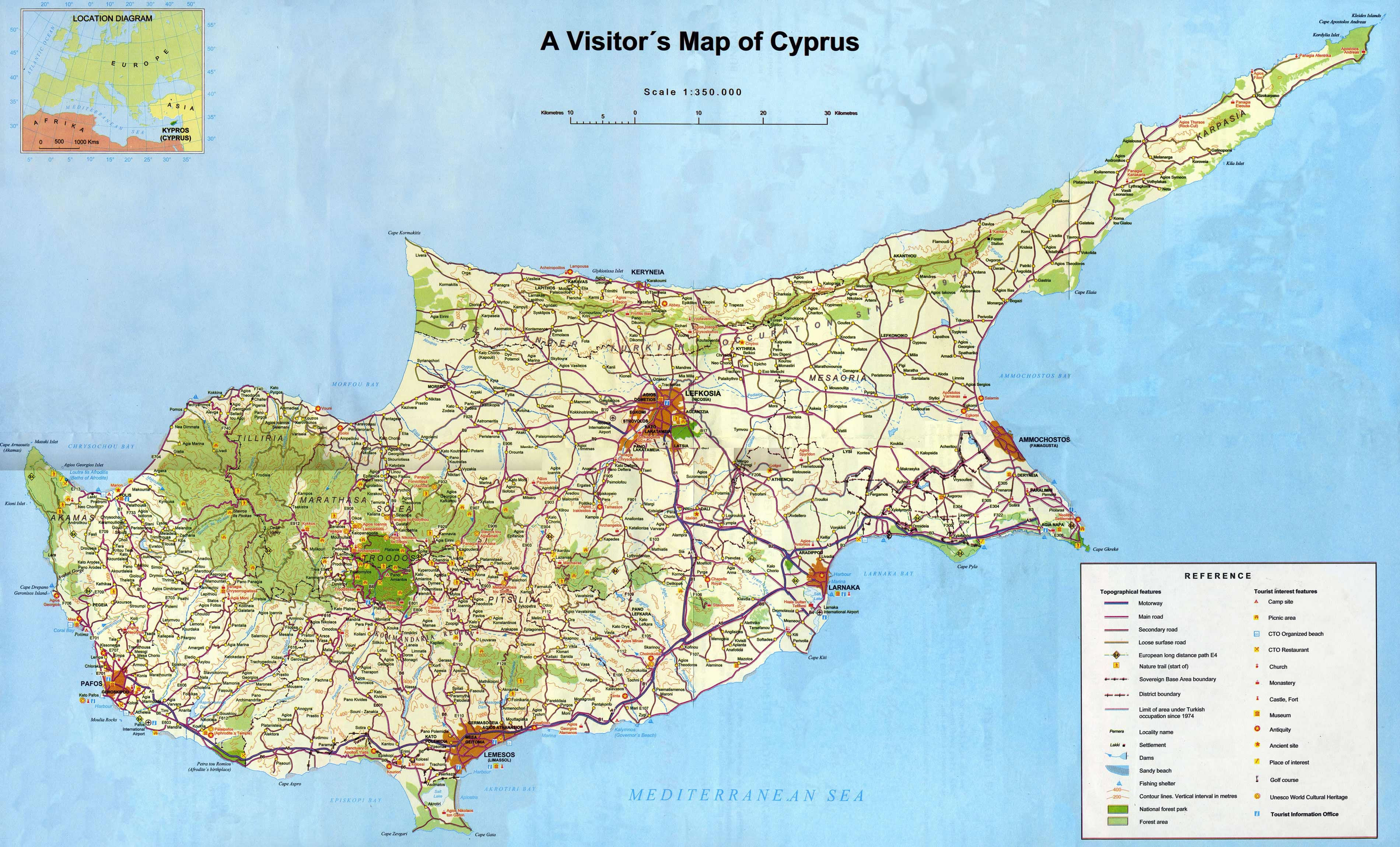 Carte Chypre