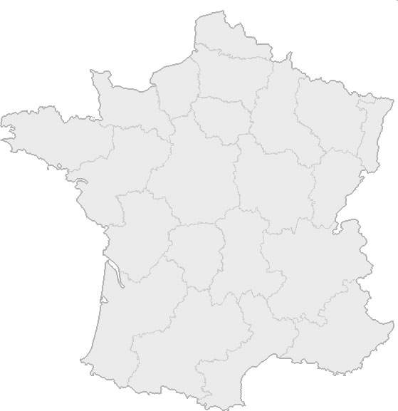 Carte de France vierge
