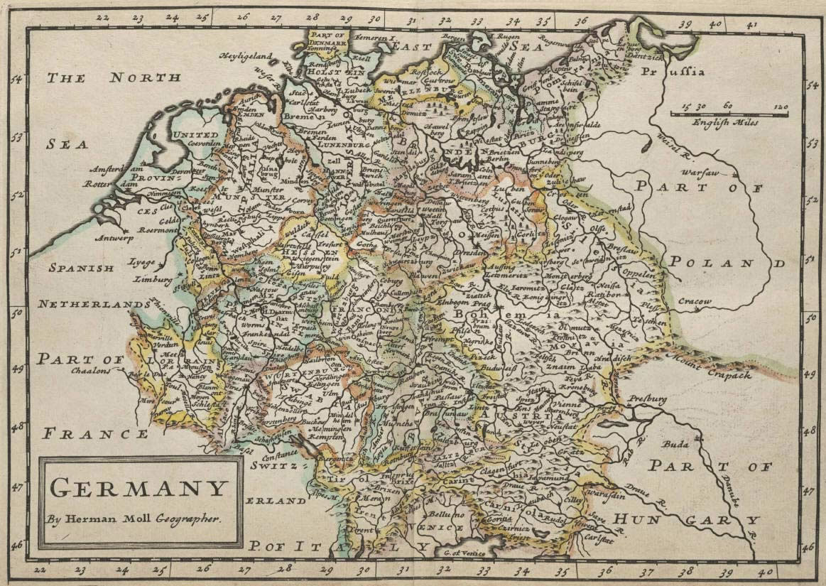 Carte historique Allemagne