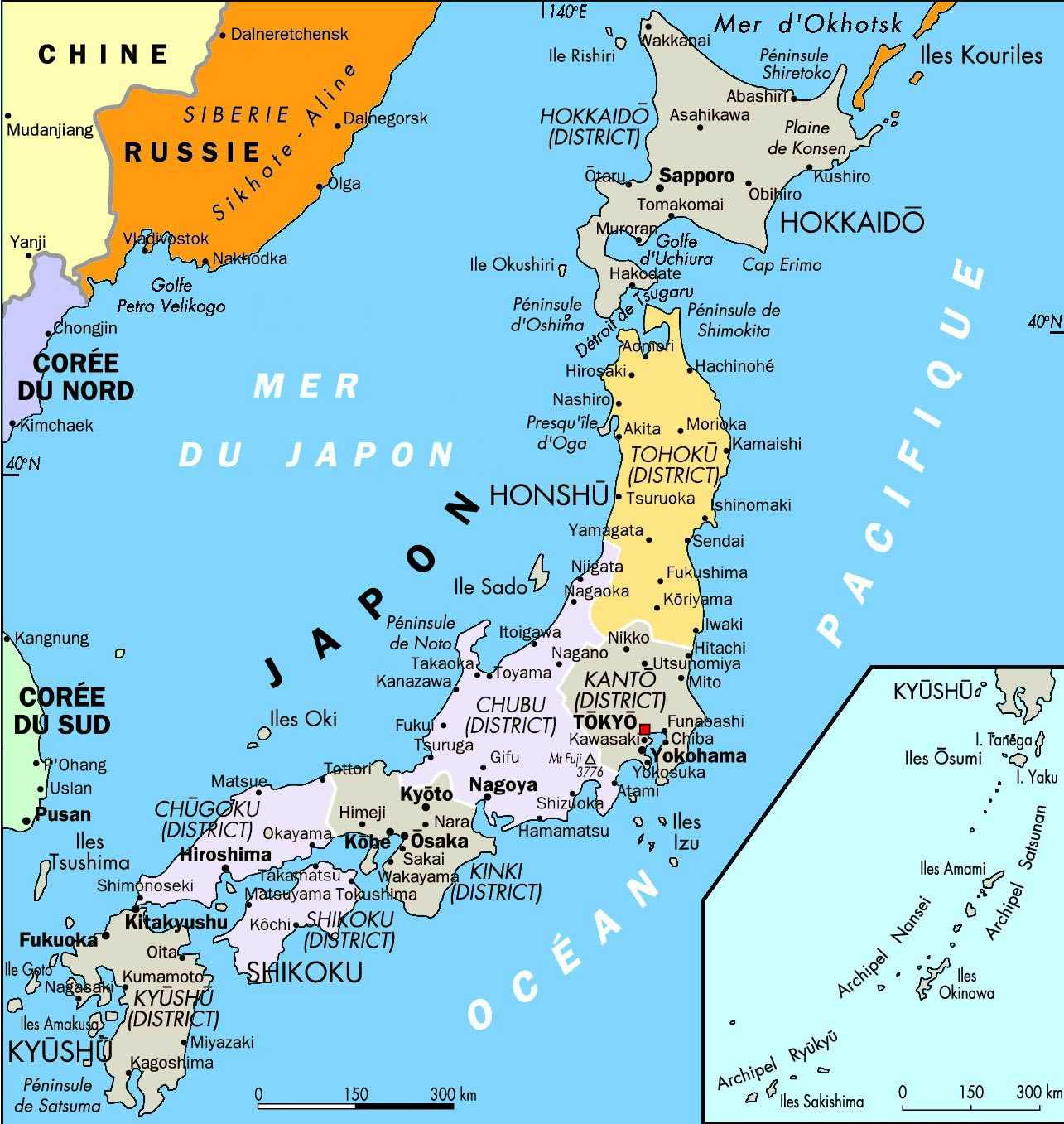 Carte Japon