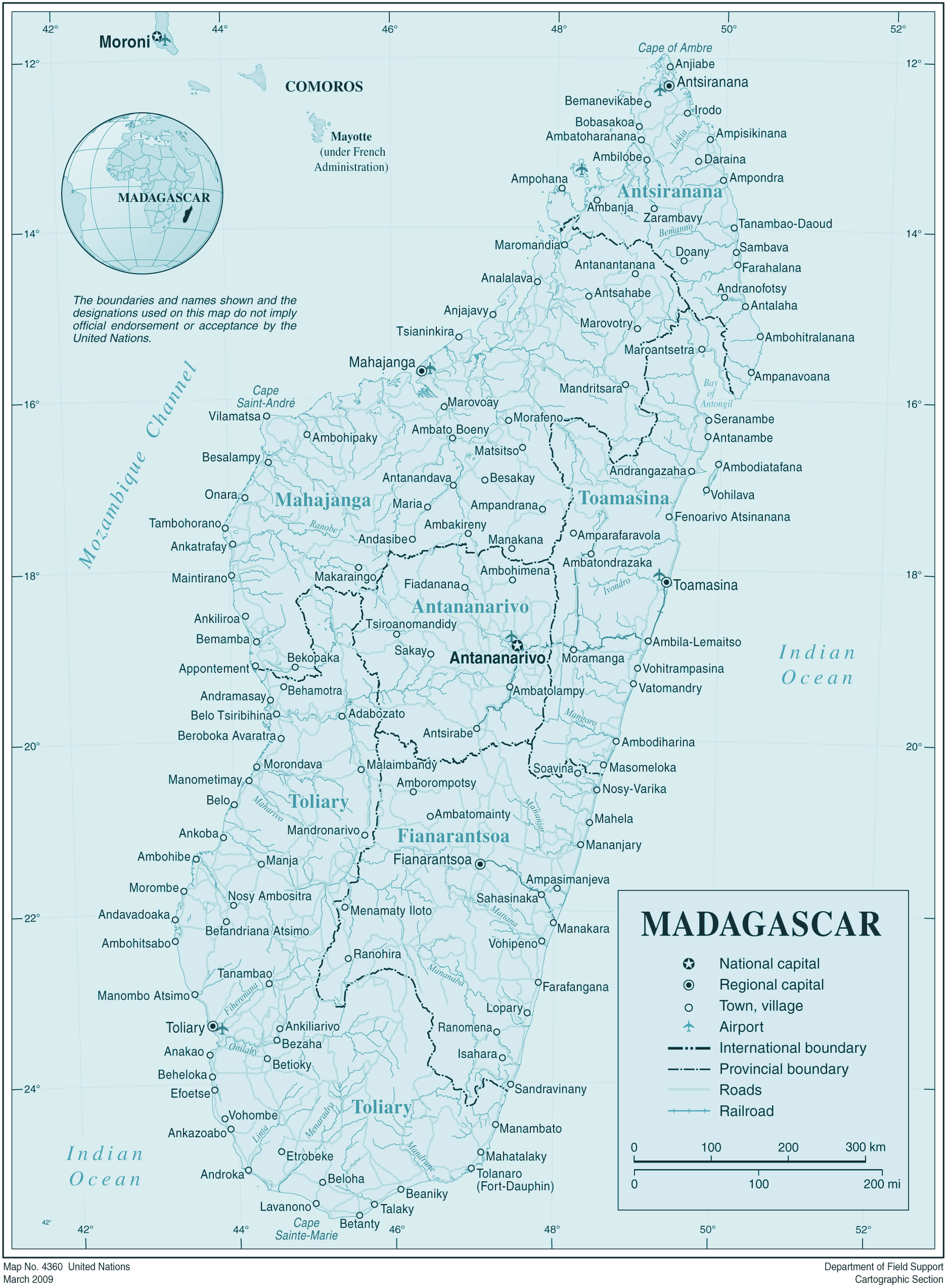 Carte Madagascar