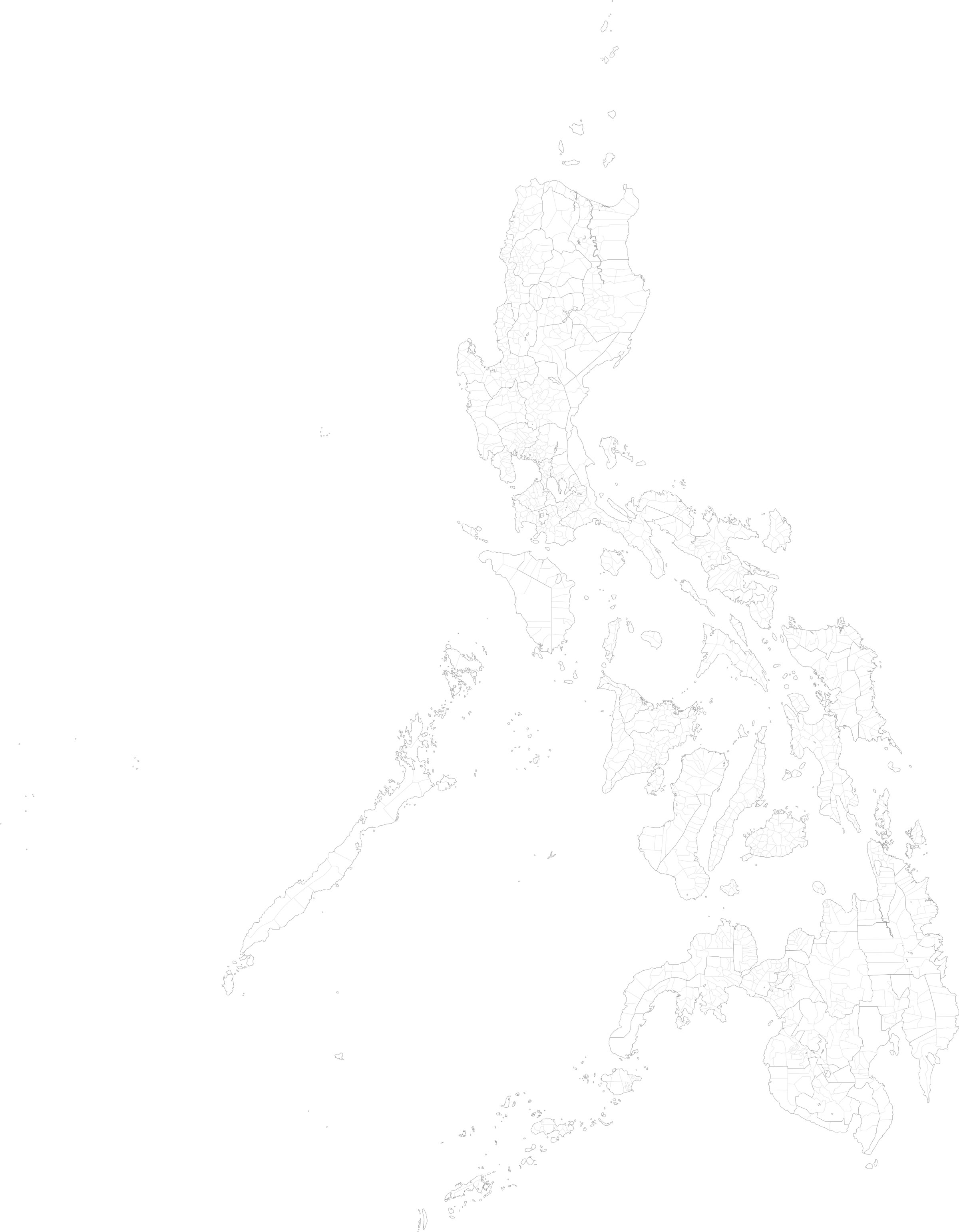 Carte Philippines vierge
