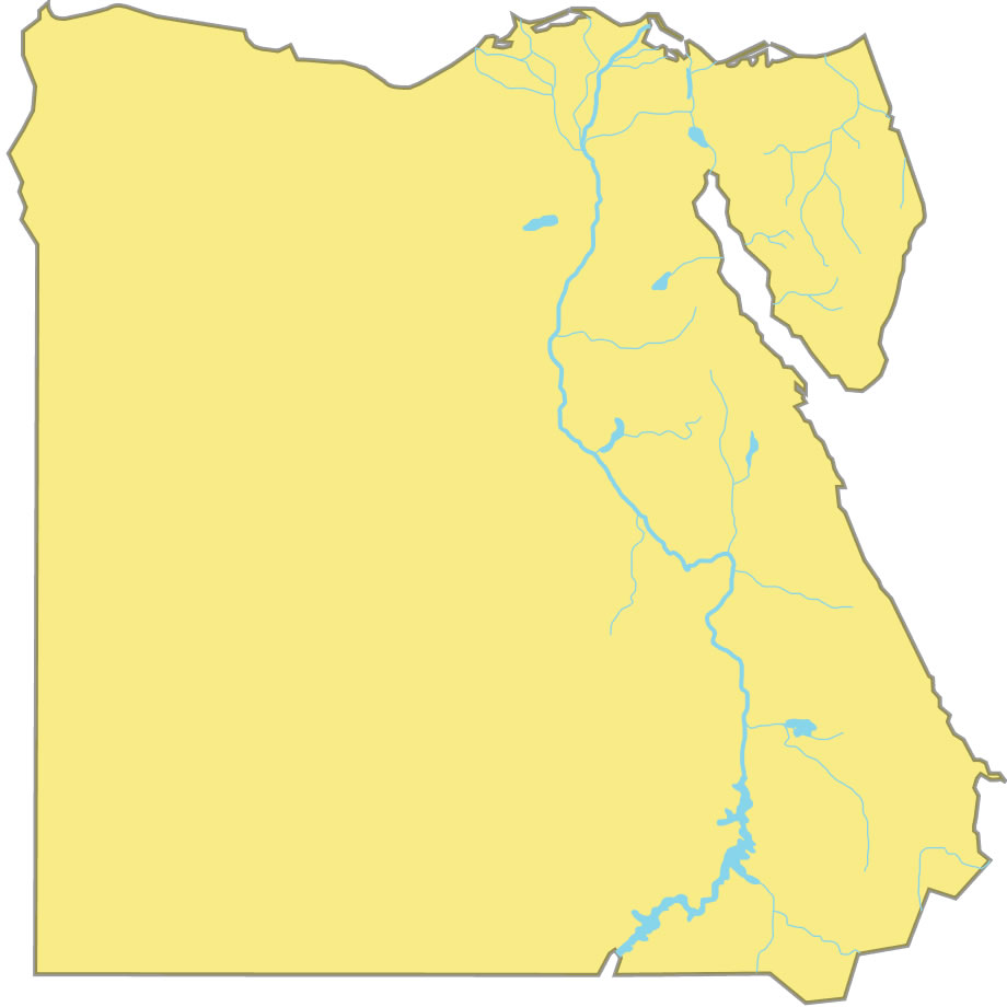 Carte Égypte rivière vierge