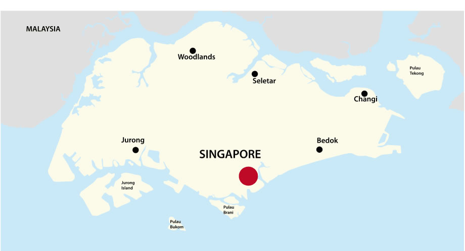 Carte Singapour