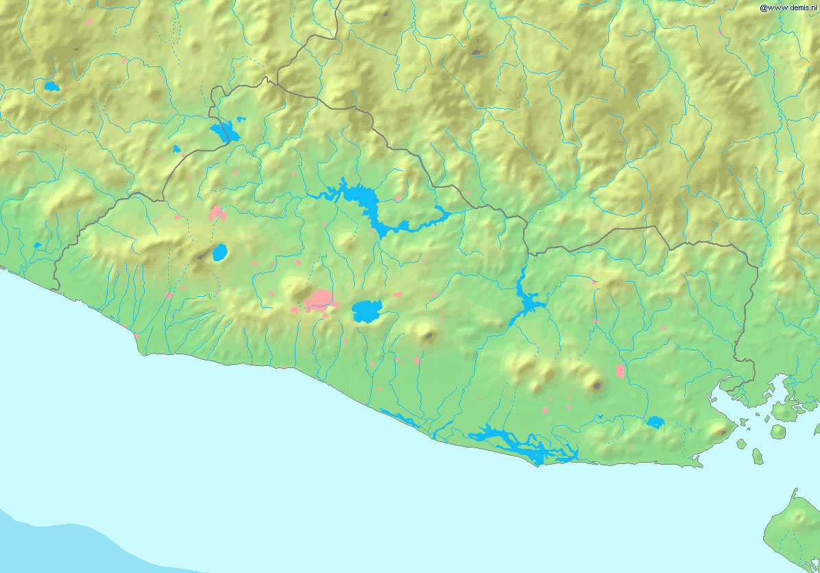 Carte topographique Salvador