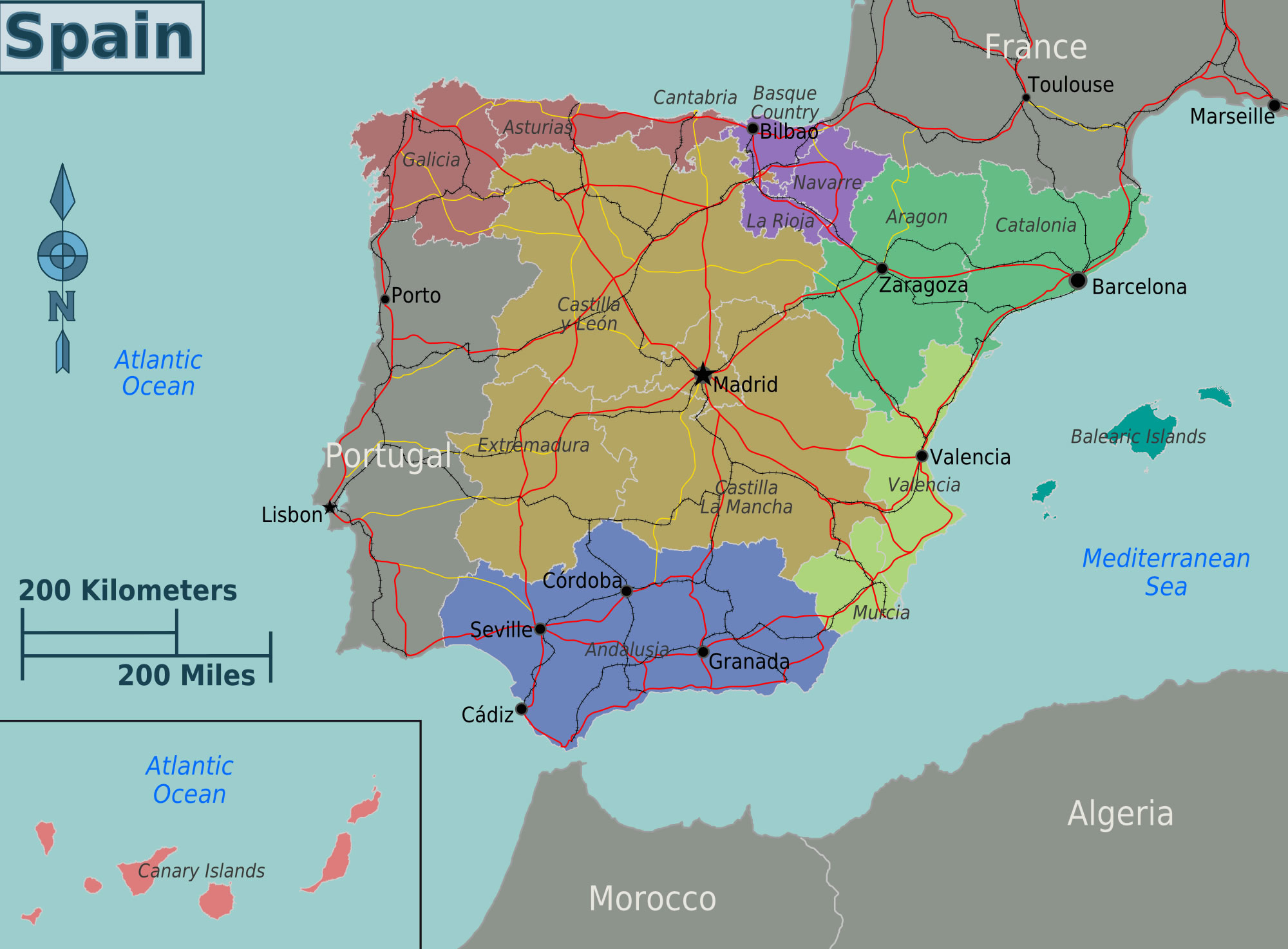 Carte R gions D Espagne Carte De L Espagne R gion CREM Carte R gions D Espagne Carte De L Espagne R gion CREM