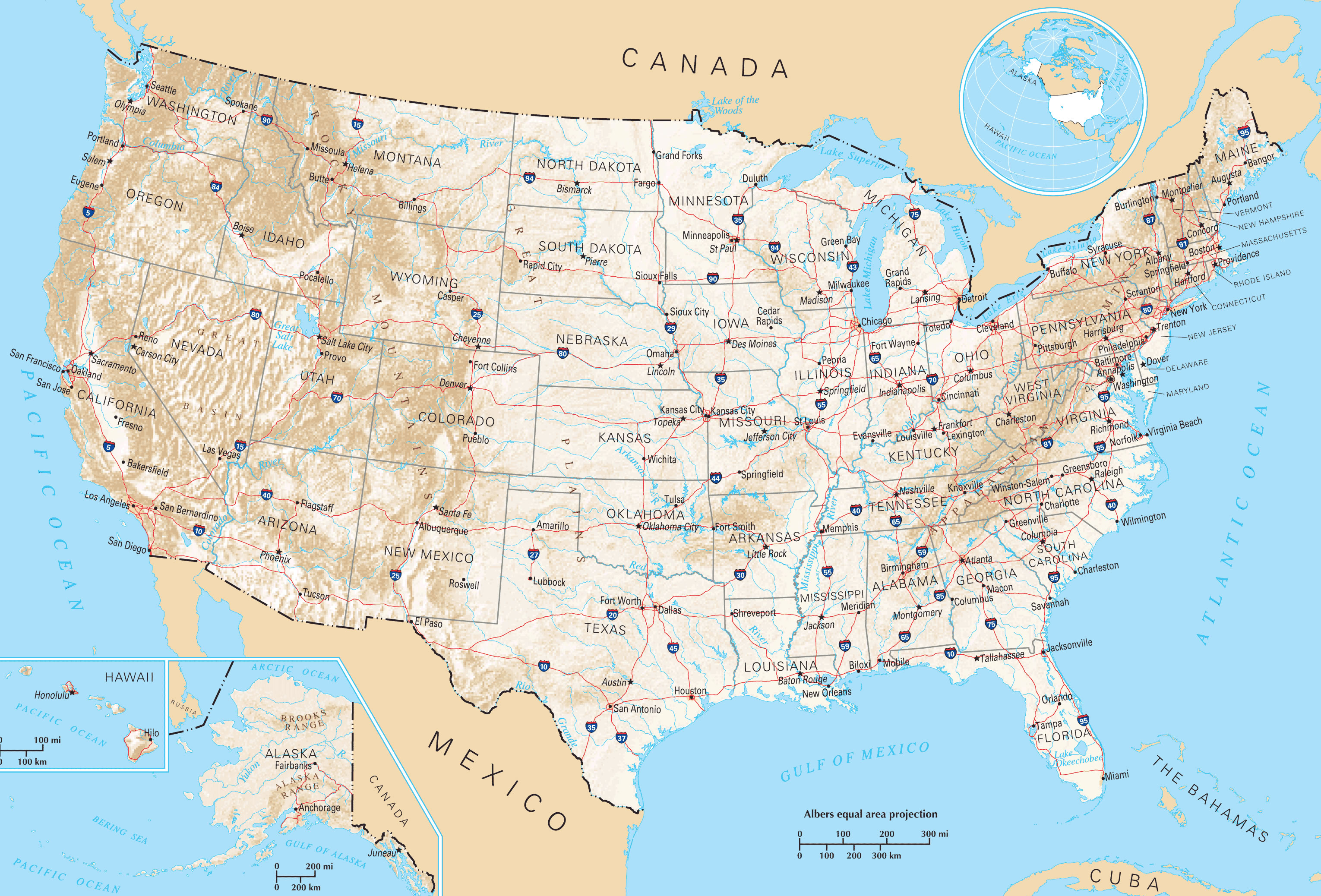 Carte Usa Ville Carte Des USA TEZH