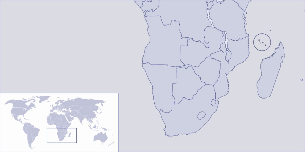 Localiser Comores sur carte du monde