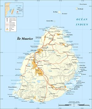 Grande carte Maurice