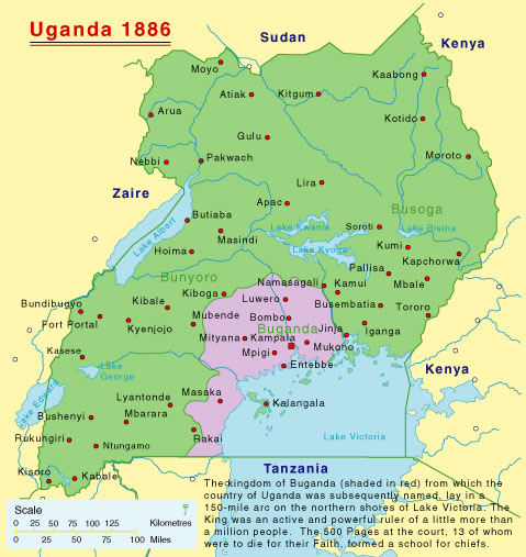 Ouganda Carte Touristique