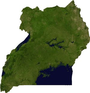 Carte satellite Ouganda
